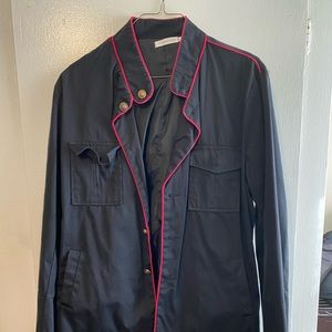 Military style jacket. Black & red men’s. Medium